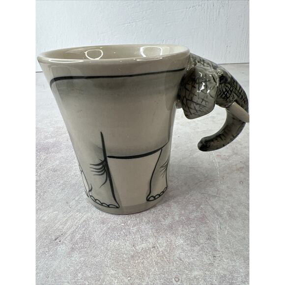 Ermo Elephant Collectors Mug 3D Ceramic Coffee Cup Ermo Zoo Hand Painted - Picture 6 of 10